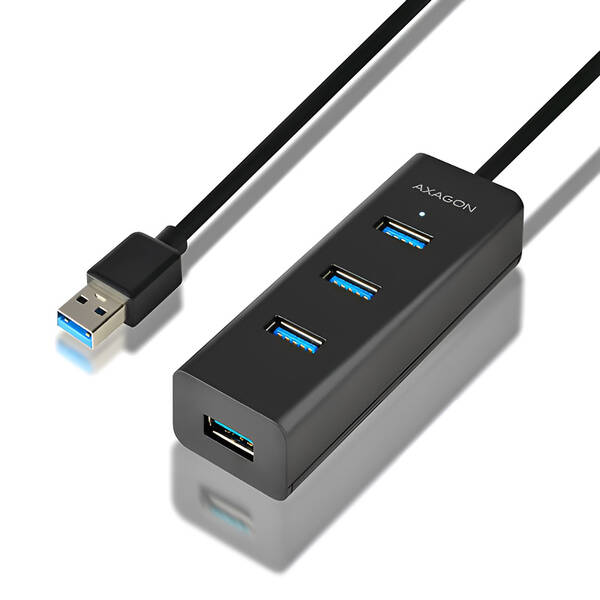 USB Hub Axagon USB / 4x USB 3.0, 1,2 m čierny


