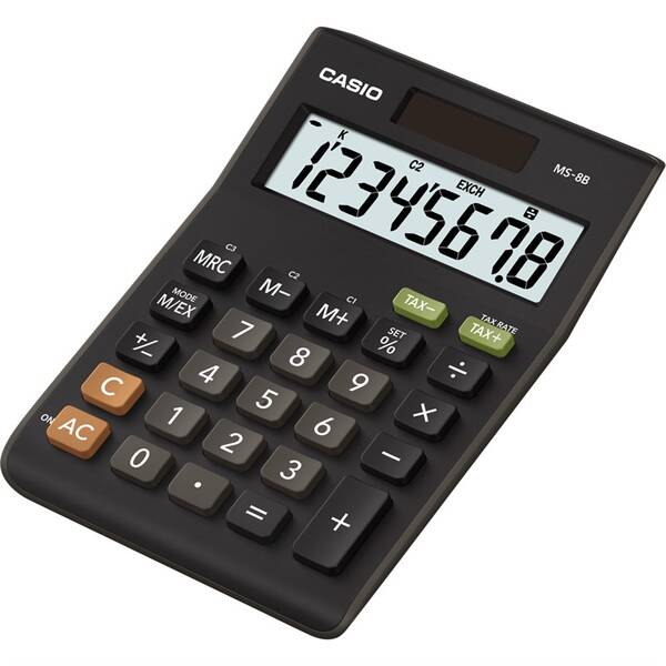 Kalkulačka Casio MS 8(B)S čierna

