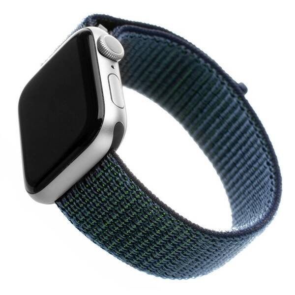 Remienok FIXED Nylon Strap na Apple Watch 42/44/45 mm - temně modrý 

