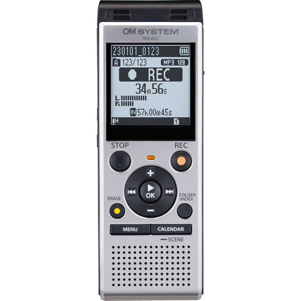 Diktafón OM SYSTEM WS-882 strieborný

