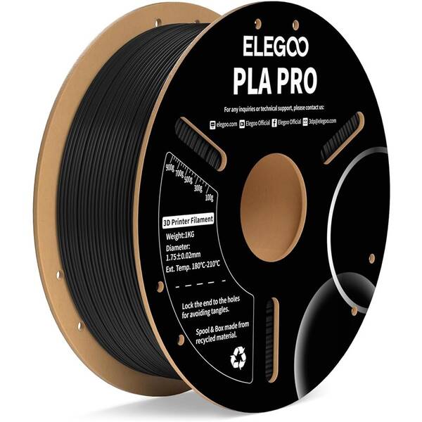 Tlačová struna (filament) Elegoo PLA P 1,75mm čierny


