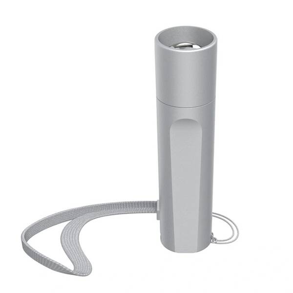Lampáš Hama FL60, 60 lm / 30 m, 3 režimy svietenia, batéria strieborná

