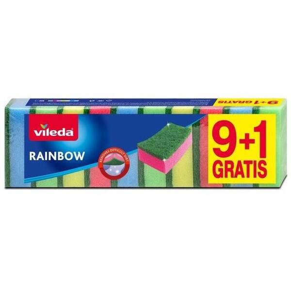 Hubička Vileda Rainbow, 9+1 ks (146920) 


