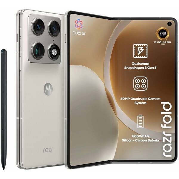 Mobilný telefón Motorola Razr Fold 5G 16 GB / 512 GB biely

