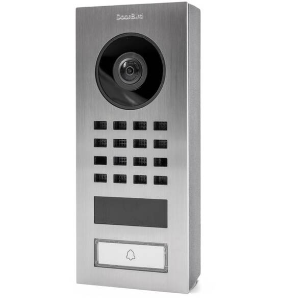 Dverný videotelefón DoorBird D1101V na povrch, 1 tlačítko nerez ocel 

