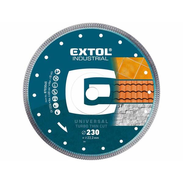 Kotúč diamantový EXTOL 8703045 230x22,2x2mm 

