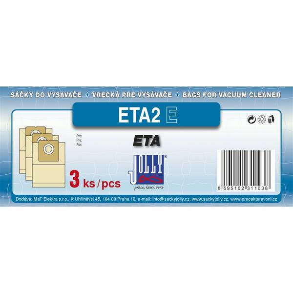 Vrecká pre vysávače Jolly ETA 2 E (3 ks) 

