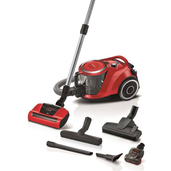 Podlahový vysávač Bosch BGS41PET1 červený

