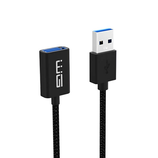 Kábel WG USB/USB predlžovací, 1m čierny

