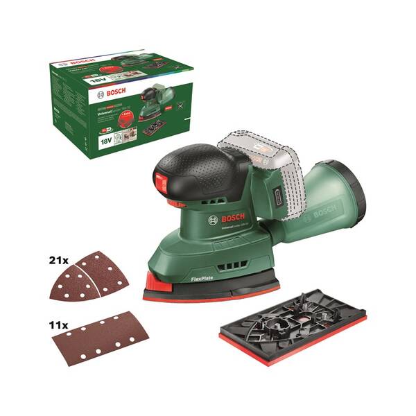 Multibrúska Bosch UniversalSander 18V-10 (bez batérie) 

