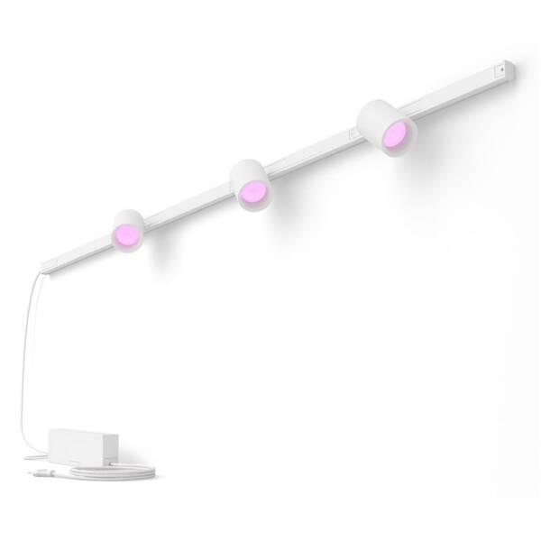 Bodové svietidlo Philips White and Color Ambiance Perifo na stenu (3 bodové svetlá) biele

