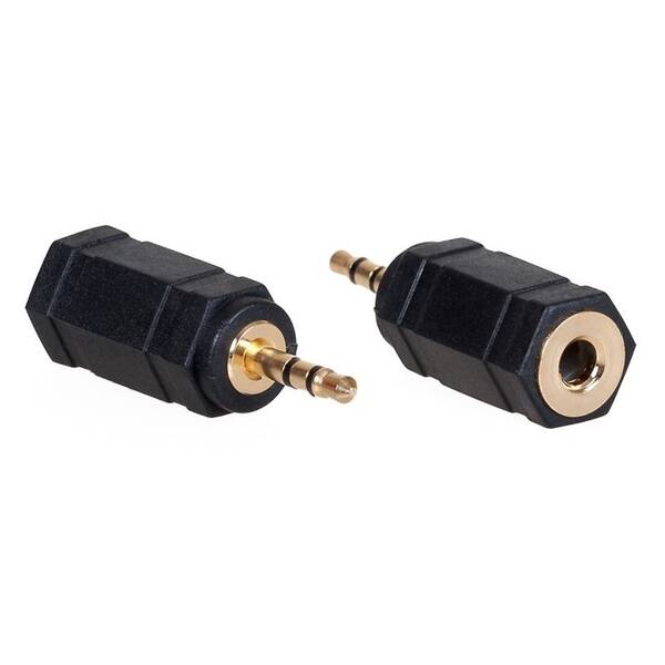Redukcia AQ stereo 3,5 mm jack samica - 2,5 mm jack samec 

