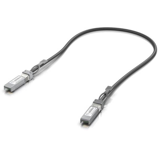 Kábel Ubiquiti Patch DAC, SFP+/SFP+, 10Gbps, 0,5m sivý

