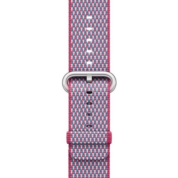 Remienok Apple 38mm malinový šachovnicový nylonový 

