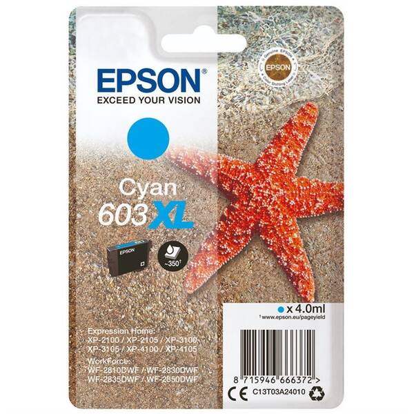 Cartridge Epson 603XL, 350 strán 

