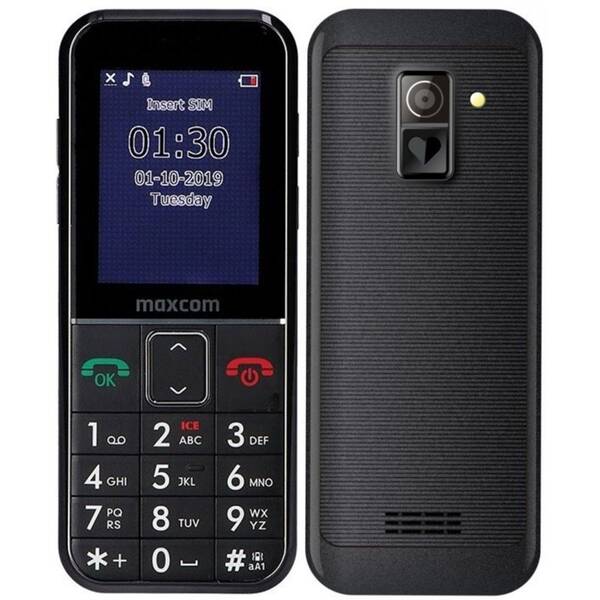 Mobilný telefón MaxCom Comfort MM735 + SOS náramek s GPS lokátorem čierny

