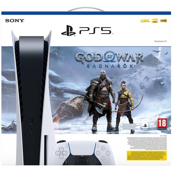 Herná konzola Sony PlayStation 5 + God of War: Ragnarok 

