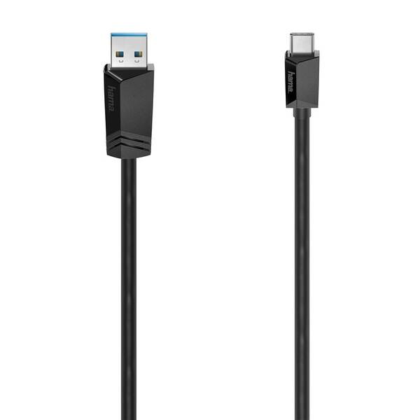 Kábel Hama USB/USB-C 3.2 Gen1, 1,5m čierny

