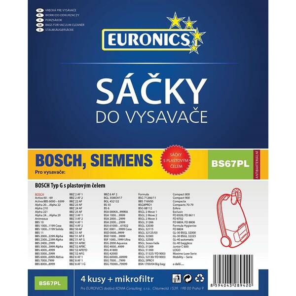 Vrecká pre vysávače Koma BS67PL (4 ks) 

