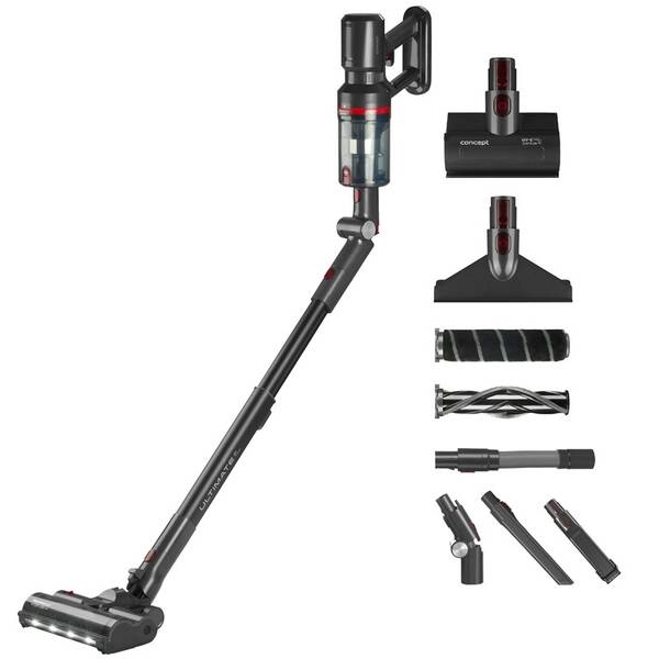 Tyčový vysávač Concept VP6150 3v1 Ultimate UV Power čierny

