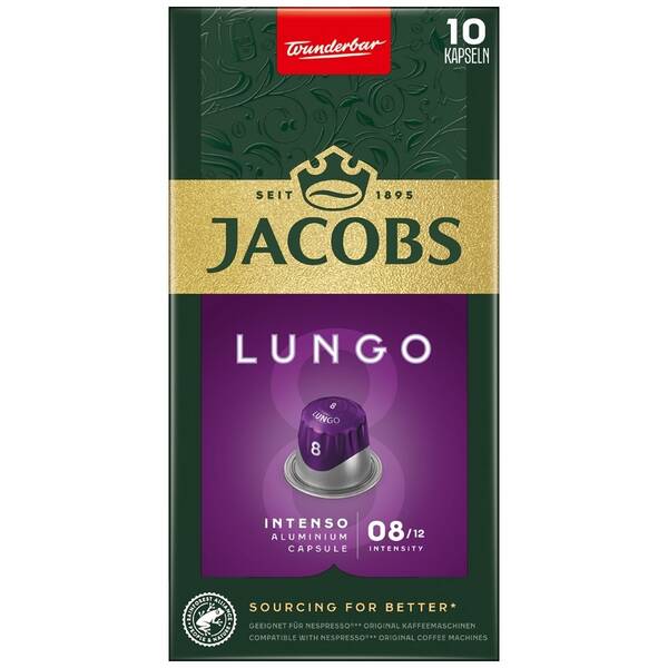 Kapsuly pre espressá Jacobs Lungo Intenso 

