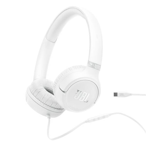 Slúchadlá JBL Tune 530, USB-C biela

