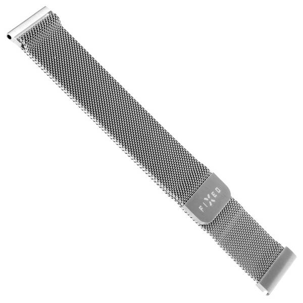 Remienok FIXED Mesh Strap so šírkou 22mm na smartwatch strieborný

