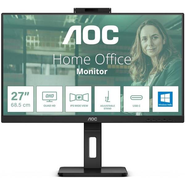 Monitor AOC Q27P3CW čierny

