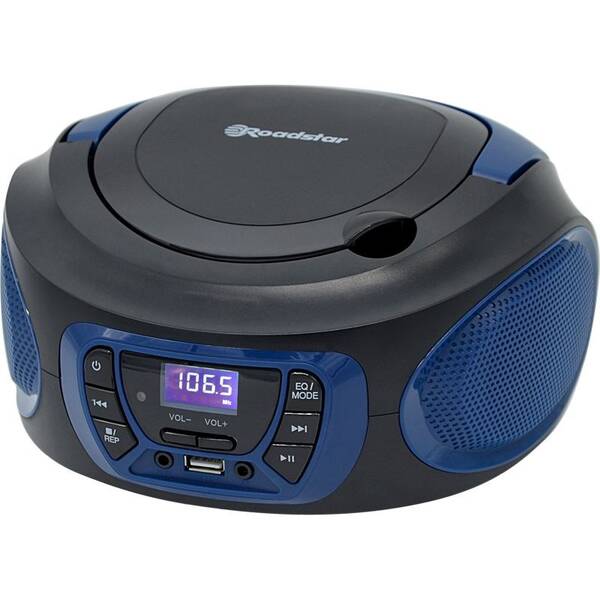 Rádioprijímač s CD Roadstar CDR-365 U čierny/modrý

