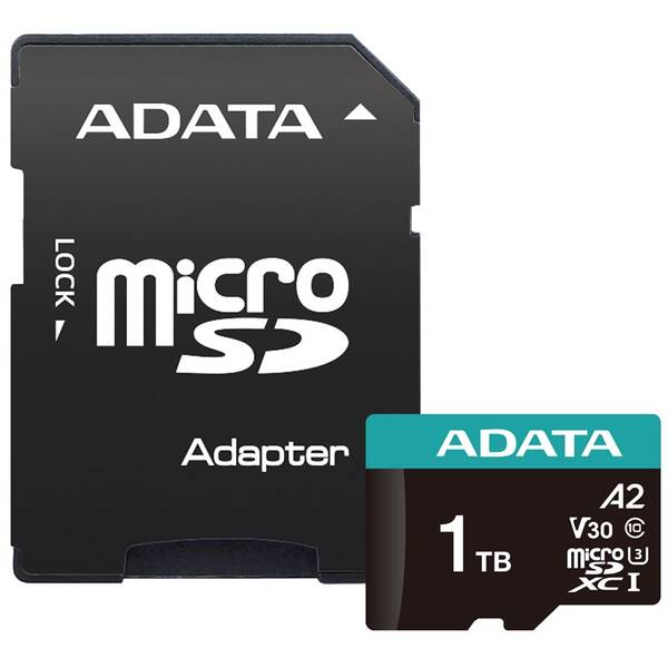 Pamäťová karta ADATA MicroSDXC 1TB UHS-I (100R/80W) + adaptér 

