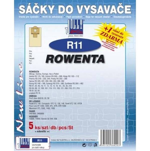 Vrecká pre vysávače Jolly R 11 (5 ks) 

