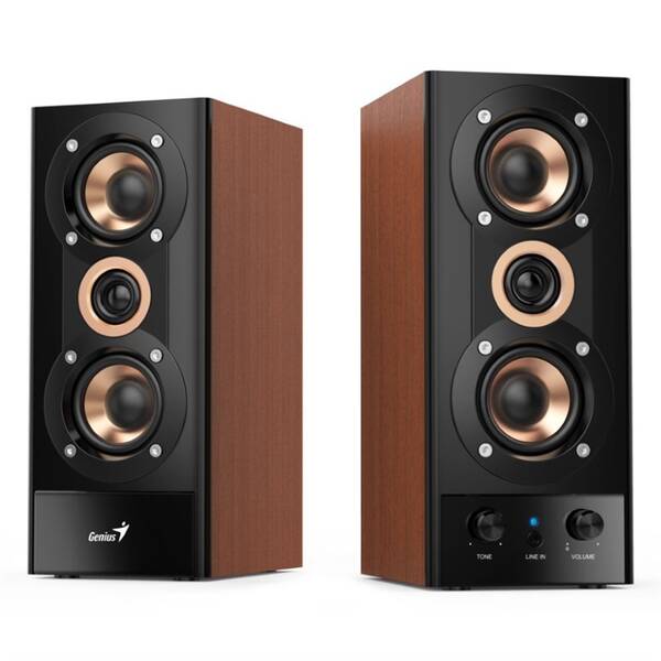 Reproduktory Genius SP-HF 800A, 2.0, Verze II. čierne/drevené

