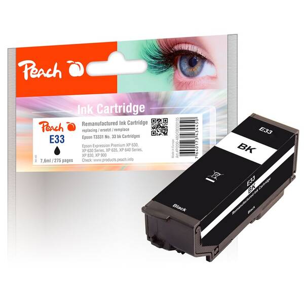 Cartridge Peach Epson 33, T3331, 275 strán čierna

