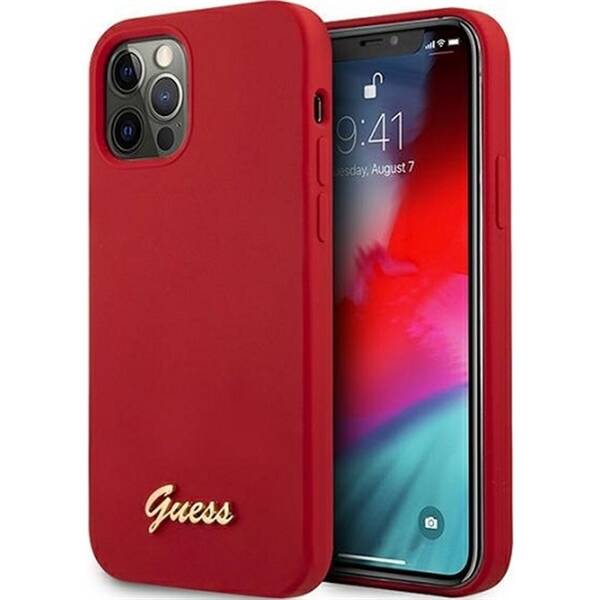 Kryt na mobil Guess na Apple iPhone 12/12 Pro červený


