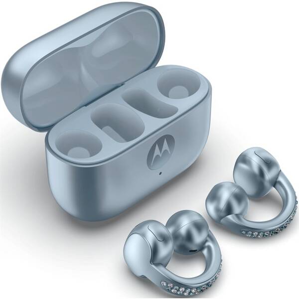 Slúchadlá Motorola Moto Buds Loop Swarovski® Crystals modrá

