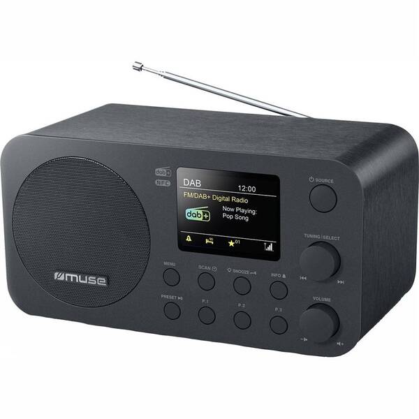 Rádioprijímač s DAB+ MUSE M-128 DBT čierny

