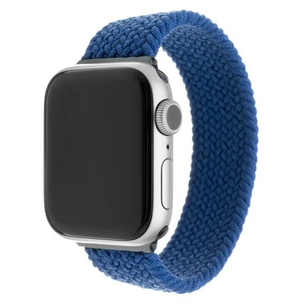 Remienok FIXED Nylon Strap na Apple Watch 42/44/45/49 mm, veľkosť XL modrý

