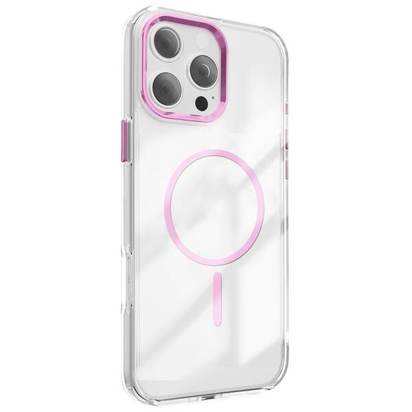 Kryt na mobil CPA Clear Thin Mag na Apple iPhone 16e ružový/priehľadný

