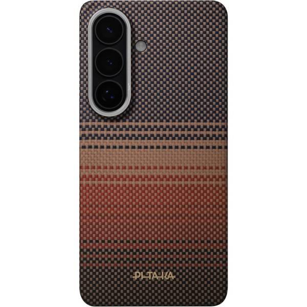 Kryt na mobil Pitaka Edge Sunset na Samsung Galaxy S26 červený/oranžový

