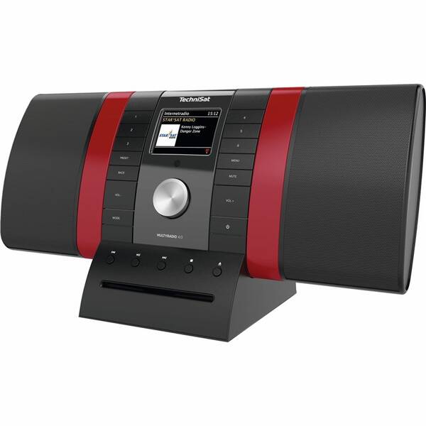 Internetový rádioprijímač s DAB+ Technisat MULTYRADIO 4.0 čierny/červený

