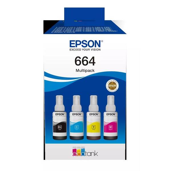 Cartridge Epson 664 EcoTank 4-colour multipack (280 ml) 

