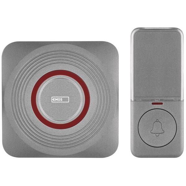 Zvonček bezdrôtový EMOS GoSmart P5735SS strieborný

