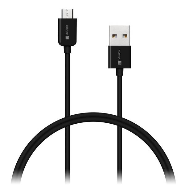 Kábel Connect IT Wirez USB/micro USB, 1m čierny

