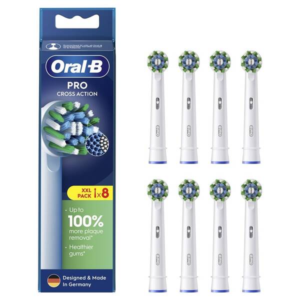Náhradné hlavice Oral-B Pro Cross Action (8 ks) 

