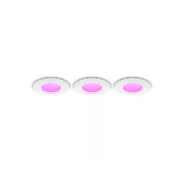 Vstavané svietidlo Philips Hue WCA Slim Recessed Light S (3ks) biele

