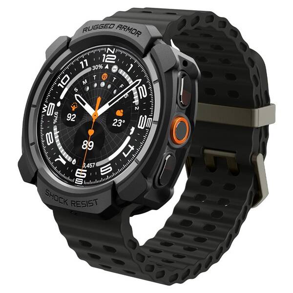 Remienok Spigen Rugged Armor na Samsung Galaxy Watch Ultra 2 (47mm) čierny

