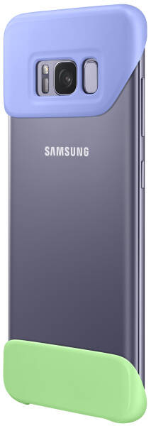 Kryt na mobil Samsung 2 dílný na Galaxy S8+ zelený/fialový

