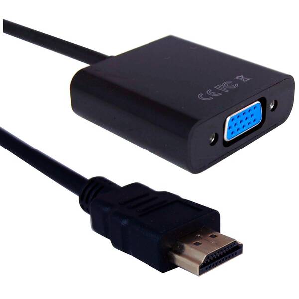 Redukcia GoGEN HDMI/VGA, 0,2m čierna

