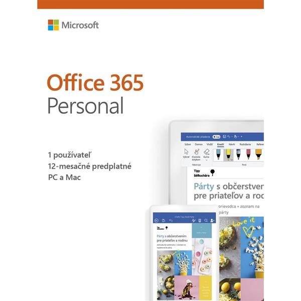 Softvér Microsoft 365 Personal SK 

