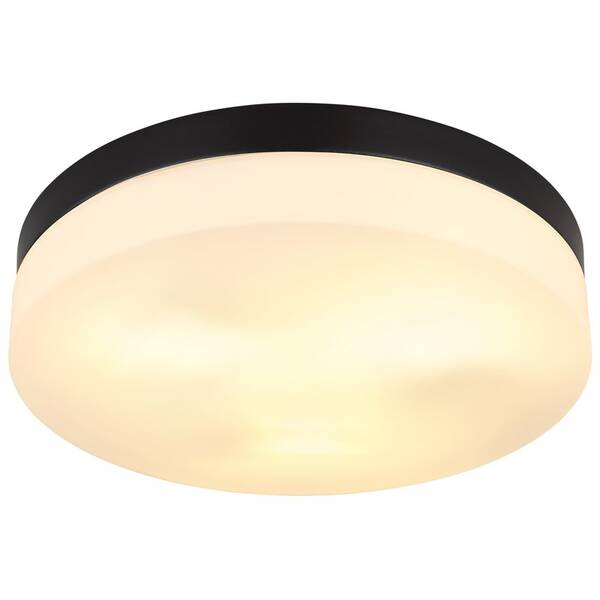LED stropné svietidlo GLOBO Vranos, 30 cm čierne


